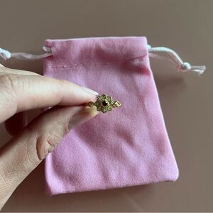 🌺 Elegant Red Sunflower-Inspired Costume Ring – Vintage 1920s Style 💍 - Size 7